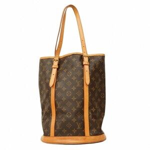 Louis Vuitton Monogram Bucket GM Tote Bag M42236 Brown Women's